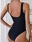 cheap One-piece swimsuits-Women&#039;s Swimwear One Piece Swimsuit Ruched Leopard Stylish Bathing Suits