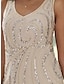 cheap Mother of Bride Dresses with Jacket-Two Piece Sheath / Column Mother of the Bride Dress Wedding Guest Elegant Sparkle &amp; Shine V Neck Ankle Length Chiffon Sequined Long Sleeve with Sequin 2024