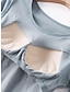 abordables Pijamas para mujeres-Mujer Pijamas Conjuntos Letra Moda Confort Hogar Diario Cama Algodón Transpirable Cuello Barco Manga Larga Camiseta Pantalón Almohadillas para el pecho Verano Primavera Negro Rosa