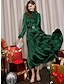billige Sale-elegant maxi-kjole med volang