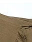 abordables Faldas de lino de algodón-Mujer Falda Falda cruzada Sobre la rodilla Alta cintura Faldas Volante Bolsillo Color sólido Casual Diario Fin de semana Verano Sabana de algodon Básico Casual Verde Ejército