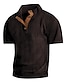 abordables T-shirts décontractés pour hommes-Homme Chemise en Velours Côtelé Chemise Henley Shirt T-shirt Plein Henley Plein Air Vacances Manches courtes Vêtement Tenue Rétro Vintage Design basique
