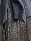billige Maxi-nederdele-Dame Skjørte Sparkly nederdel Maxi Nederdele Pailletter Ensfarvet Karneval Ferierejse Sommer Polyester Mode Glitrende Sort Gylden