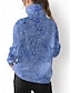 baratos Roupas de golfe feminino-Mulheres Moletom Azul Manga Longa Térmico / Quente Blusas Outono Inverno Roupas femininas de golfe, roupas, roupas, roupas