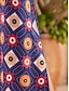 abordables robe décontractée imprimée-robe décontractée à col rond et imprimé floral