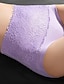 preiswerte Unterhosen-Damen Unterhosen 1 PC Unterwäsche Modisch Einfach Sexy Spitze Loch Blume Polyester Hoher Taillenbund Sexy Schwarz Purpur Rosa M L XL