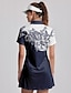 preiswerte Designer-Kollektion-Damen Golfkleid Schwarz Kurzarm Sonnenschutz Kleider Paisley-Muster Damen-Golfkleidung, Kleidung, Outfits, Kleidung