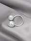 preiswerte Armbänder &amp; Armreifen-1 Stück Stulpring Pinky Ring For Damen Perlen Weiß Täglich Verabredung Aleación Klassisch Kugel