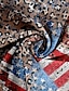 ieftine Bluze &amp; Camisole Damă-Pentru femei Bluză Steagul american Imprimeu Casual Ziua Independenței Modă Fără manșon În V Roșu-aprins Vară