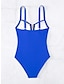 abordables Bañadores de una pieza-Mujer Normal Bañadores Una pieza Traje de baño Cortado Plano Ropa de playa Vacaciones Trajes de baño