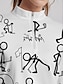 tanie Kolekcja projektanta-Damskie Koszulka polo Biały Długi rękaw Ochrona przed słońcem Top Jesień Zima Damskie stroje golfowe Odzież Stroje Noś odzież