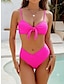 cheap Bikini Sets-Women&#039;s Normal Swimwear Bikini Swimsuit 2 Piece Plain Beach Wear Holiday Bathing Suits