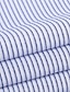voordelige Overhemden-heren casual overhemd standaard pasvorm lange mouw revers gestreept katoenmix zwart blauw paars 2023 38/s，39/m, 40/l，41/xl，42/xxl，43/3xl, 44/4xl