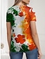 cheap Women&#039;s T-shirts-Women&#039;s T shirt Tee Tie Dye Shamrock Irish Flag St.Patrick&#039;s Day Daily Weekend Print Red Short Sleeve Fashion Crew Neck Summer