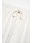 Χαμηλού Κόστους λινό παντελόνι-Ανδρικά Λευκά παντελόνια Παντελόνια Καλοκαίρι παντελόνι Παντελόνι παραλίας Κορδόνι Ελαστική μέση Ισιο πόδι Σκέτο Άνεση Αναπνέει Causal Καθημερινά Αργίες Μείγμα Λινό / Βαμβάκι Μοντέρνα Κλασσικό στυλ