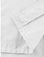 preiswerte Kleider aus Baumwolle und Leinen entwerfen-Damen Weißes Kleid blusenkleid Casual kleid Minikleid Taste Tasche Basic Täglich Hemdkragen Langarm Sommer Frühling Schwarz Weiß Glatt