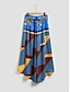 זול מכנסיים לנשים-מכנסי נדנדה ליום הולדת אביב כחול סאטן