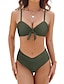 cheap Bikini Sets-Women&#039;s Normal Swimwear Bikini Swimsuit 2 Piece Plain Beach Wear Holiday Bathing Suits