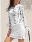 preiswerte Designer-Kollektion-Damen poloshirt Weiß Langarm Sonnenschutz Shirt Herbst Winter Damen-Golfkleidung, Kleidung, Outfits, Kleidung