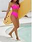 cheap Bikini Sets-Women&#039;s Normal Swimwear Bikini Swimsuit 2 Piece Plain Beach Wear Holiday Bathing Suits