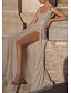 cheap Wedding Dresses-Bustier Wedding Dresses A-Line Off Shoulder Camisole Sleeveless Floor Length Chiffon Bridal Gowns With Pleats Solid Color 2024