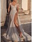 cheap Wedding Dresses-Bustier Wedding Dresses A-Line Off Shoulder Camisole Sleeveless Floor Length Chiffon Bridal Gowns With Pleats Solid Color 2024