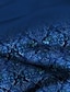 abordables Blusas y camisas de mujer-Mujer Camisa Blusa Graphic Botón Estampado Casual Moda Manga Larga Escote Cuadrado Azul Piscina Primavera &amp; Otoño