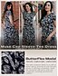 cheap Print Casual Dress-Floral Crew Neck Maxi Dress