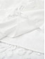 economico abiti semplici-Per donna Abito da sposa in pizzo bianco Mini abito con manica Appuntamento Da mare Spiaggia Boemia Con bretelline Senza maniche Bianco Colore