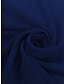 economico abiti semplici-Per donna Abito di pizzo Vestito longuette Chiffon Pizzo Collage Appuntamento Da mare Elegante Streetwear Girocollo Senza maniche Blu marino Colore