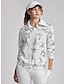 preiswerte Designer-Kollektion-Damen Pullover Sweatshirt Schwarz Weiß Gelb Langarm Shirt Herbst Winter Damen-Golfkleidung, Kleidung, Outfits, Kleidung