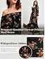 abordables robe décontractée imprimée-robe de vacances de printemps à motif floral