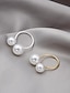 preiswerte Armbänder &amp; Armreifen-1 Stück Stulpring Pinky Ring For Damen Perlen Weiß Täglich Verabredung Aleación Klassisch Kugel