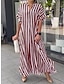 cheap Print Dresses-Women&#039;s Casual Dress Print Shirt Collar Long Dress Maxi Dress Vacation Short Sleeve Summer