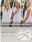 billiga ledig klänning-kvinnlig klänning i linneblandning vit miniklänning avslappnad oumbärlig lös passform med krage med knapp-down volang tankklänning