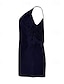 preiswerte Basic-Damenoberteile-Hemd Bluse Damen Schwarz Marineblau Feste Farbe Spitze Ausgeschnitten Strasse Täglich Modisch V Ausschnitt S