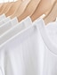 olcso Női pólók-Női Póló 100% pamut Zászló Nyomtatott Hétköznapi Hétvége Divat Alap Rövid ujjú Terített nyak Fehér Nyár