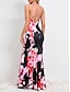 זול שמלות עם הדפס-בגדי ריקוד נשים שמלת קז&#039;ואל שמלת סליפ פרחוני דפוס גולף שמלה ארוכה שמלת מקסי סקסי חופשה ללא שרוולים קיץ