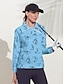 olcso Tervező kollekció-Női Pulóver pulóver Fekete Fehér Sárga Hosszú ujj Felsők Ősz Tél Női golffelszerelések ruhák ruhák, ruházat