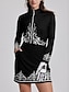 olcso Tervező kollekció-Női POLO trikó Fekete Khakizöld Hosszú ujj Napvédő Felsők Ősz Tél Női golffelszerelések ruhák ruhák, ruházat