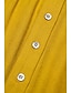 Χαμηλού Κόστους casual φόρεμα-γυναικείο λινό μείγμα με κίτρινο φιόγκο λεπτομέρεια μίντι φόρεμα τσαγιού