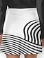 abordables Colección de diseñador-Mujer Falda de tenis falda de golf Negro Rosa Protección Solar Ropa de tenis Rayas Ropa de golf para damas Ropa Trajes Ropa Ropa