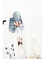 abordables Vestidos estampados-Mujer Vestido informal Vestido de una línea Floral Estampado Escote en Pico Vestido largo maxi Casual Diario Cita Sin Mangas Verano Primavera