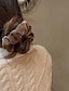 abordables Accessoires cheveux femme-1 pc Femme Elastiques Elastique Pour Extérieur Travail Cadeau du quotidien Tissu Noir Café foncé Abricot