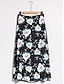 Недорогие женская юбка-юбка миди в отпуске с цветочным разрезом