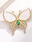 cheap Brooches-Women&#039;s Brooches Retro Butterfly Animals Stylish Artistic Luxury Sweet Brooch Jewelry White Green For Party Daily Holiday Prom Date