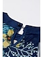 levne Šaty s potiskem-Dámské Květinový Kašmírový vzor Tisk Krk ohlávky Mini šaty Denní Rande Bez rukávů Léto Jaro