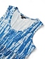 preiswerte Bedruckte Kleider-Damen Casual kleid Tank-Top Kleid Graphic Bedruckt U-Ausschnitt Minikleid Verabredung Urlaub Ärmellos Sommer