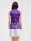 cheap Women&#039;s Golf Clothing-Women&#039;s Golf Polo Shirt Golf Clothes Purple Sleeveless Sun Protection Top Ladies Golf Attire Clothes Outfits Wear Apparel