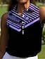 baratos Roupas de golfe feminino-Mulheres Camisa polo de caminhada Preto Rosa claro Azul Sem Manga Proteção Solar Blusas Roupas femininas de golfe, roupas, roupas, roupas